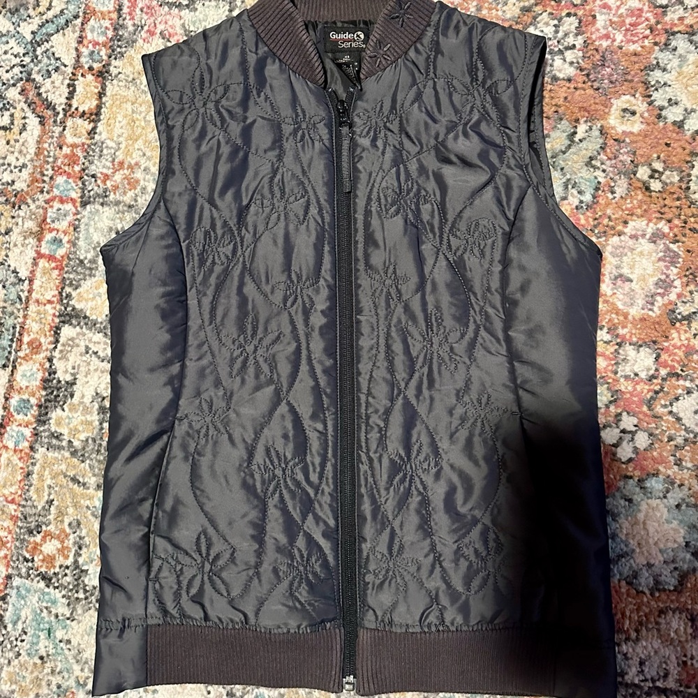 Gander Mountain Guide Series Women Green Sleeveless Full Zip Vest Size XS